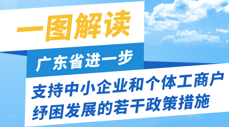 一圖讀懂廣東省進(jìn)一步支持中小企業(yè)和個體工商戶紓困發(fā)展的若干政策措施